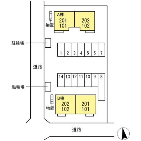 ブラスト　Ａの区画図