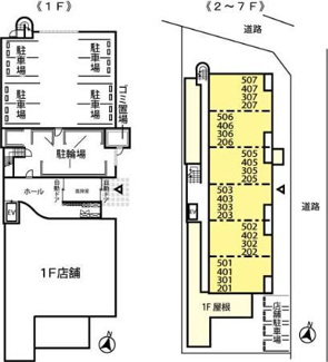 【区画図】 | ソレイユ南与野　（住居部分）