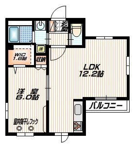 ヴィラ　ソレイユの間取り|全部屋2面採光の間取り