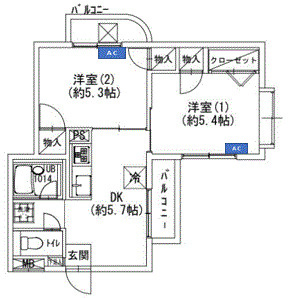 サクセスMの間取り