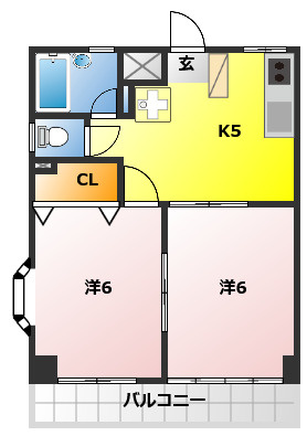 メゾンローリエの間取り