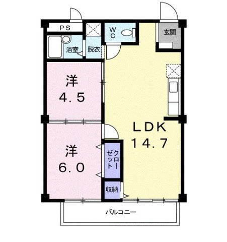 【間取り】 | シティハイツハサマ
