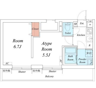 【間取り】 | M-1 Tokyo 東六郷 | 間取りです。