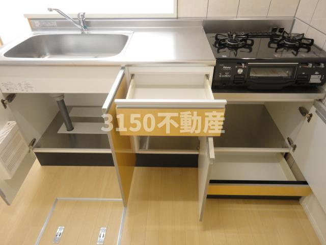 ＦｅｌｉｃｅⅢ（フェリーチェⅢ）のキッチン|収納