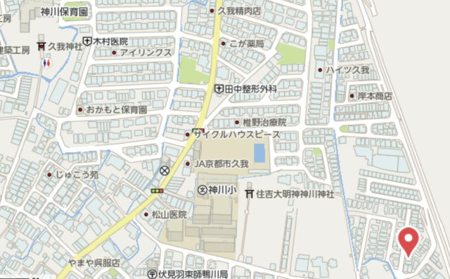 京都市伏見区羽束師鴨川町　中古戸建の地図