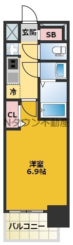【間取り】 | プレサンス東別院駅前Ⅱ | 間取りです