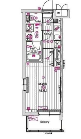 板橋区成増１丁目の賃貸マンションの間取り