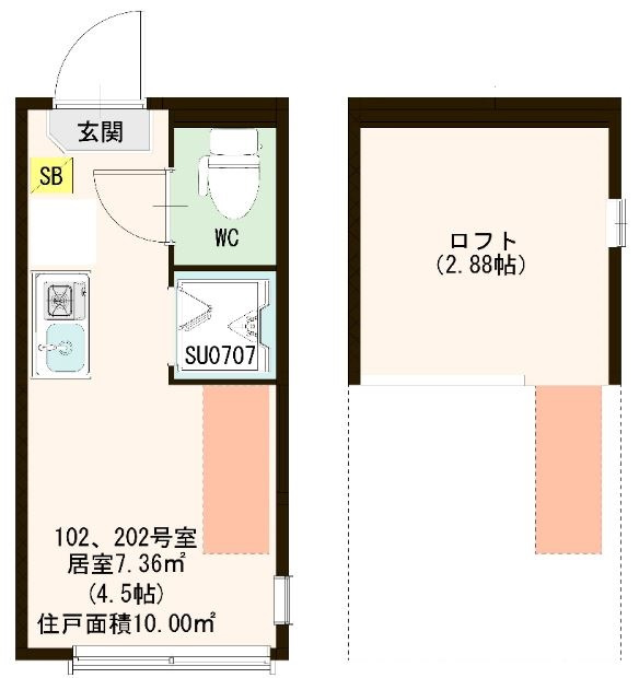 ハーモニーテラス南町の間取り