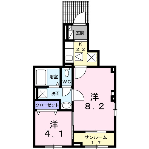 【間取り】 | サニーコートＤ棟