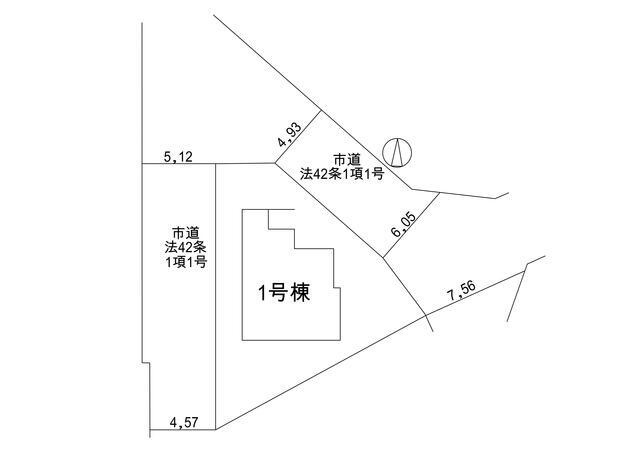 日進市藤塚１丁目の新築一戸建の区画図