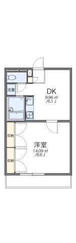 レオパレスサンシャインⅡの間取り
