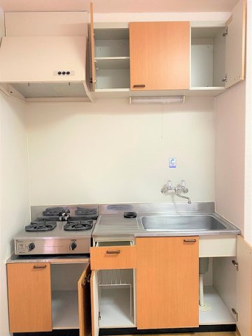 レオパレスサンシャインⅡのキッチン|設備・仕様は号室により異なる為、現況を優先致します。