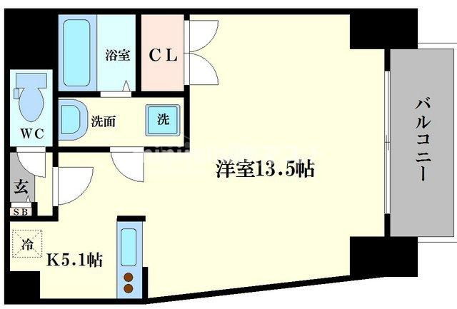 グランエクラ今宮戎の間取り