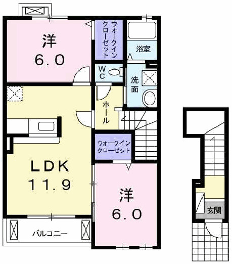アン　ボヌールの間取り