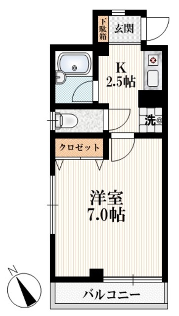 ソネットヨシナガの間取り|★日当り良好の南西角部屋★