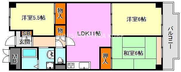ニューライフ白川台の間取り