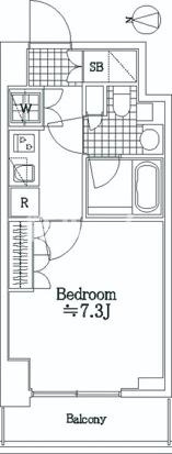 板橋区坂下２丁目の賃貸マンションの間取り