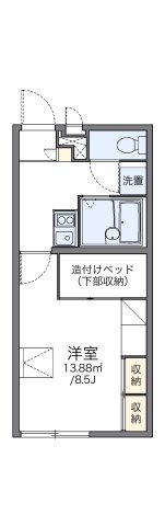レオパレスラ　ボヌールの間取り