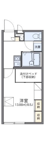 レオパレスみらいの間取り