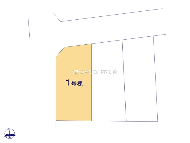 【前面道路含む現地写真】 | 坂戸市芦山町1期　ブルーミングガーデン　新築戸建　全3棟　1号棟