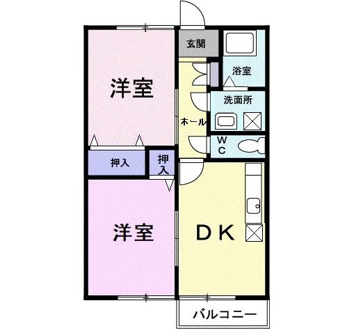 エクレール山本の間取り