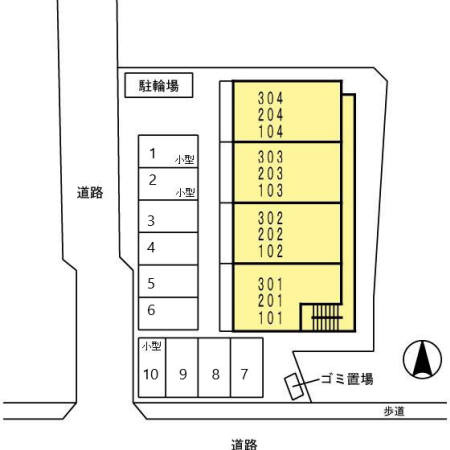 リヴェール上安駅前の区画図
