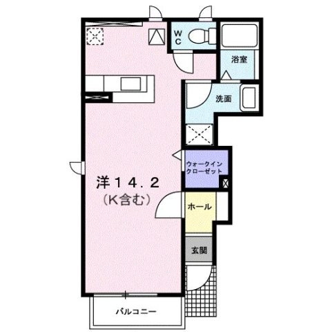 プラティークＡの間取り