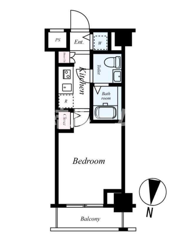 練馬区中村北３丁目の賃貸マンションの間取り