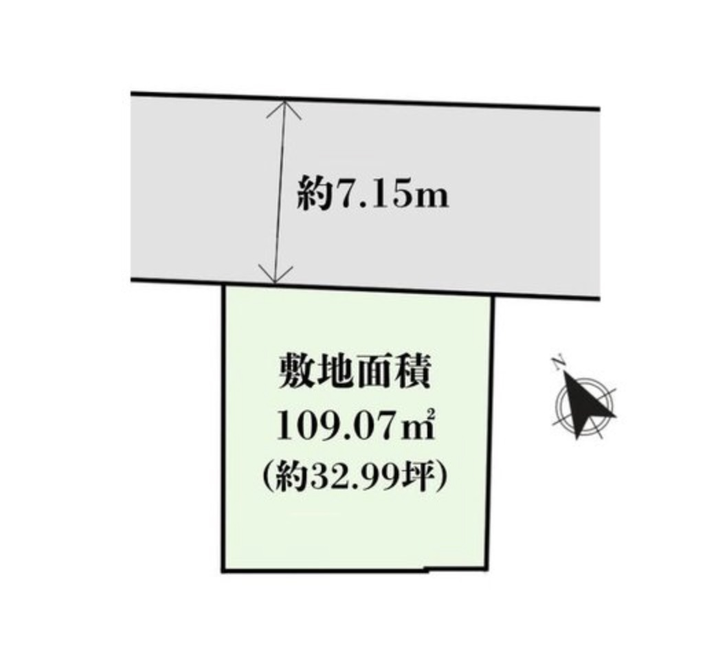 練馬区大泉町４丁目の新築一戸建の区画図
