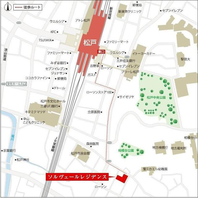 ソルヴェールレジデンスの地図