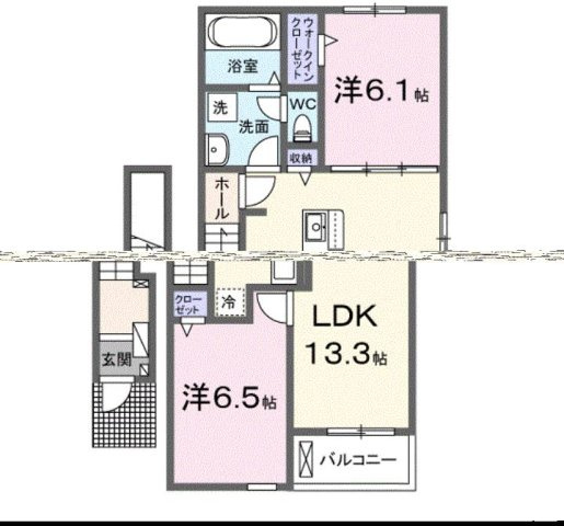 パラディ　久山弐番館の間取り