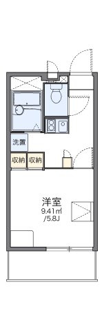 レオパレスメロディーベルイノⅡの間取り