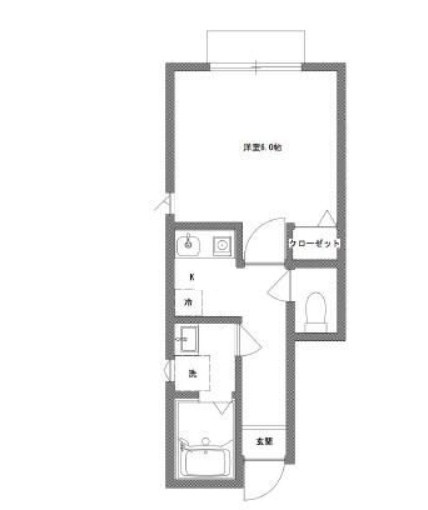 稲城市大丸のアパートの間取り