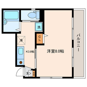 練馬区旭丘１丁目の賃貸マンションの間取り