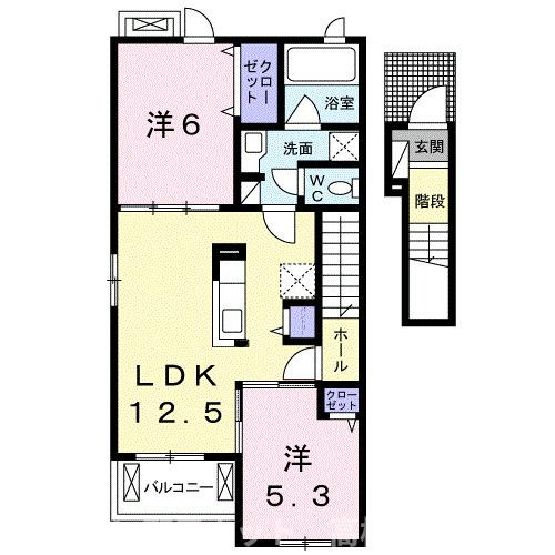 【間取り】 | フェリーチェ六条Ｂ