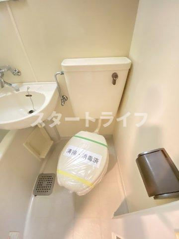 大阪市東淀川区東中島１丁目の賃貸マンションのトイレ