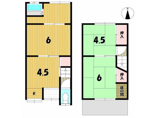 【間取り】 | 山科区四ノ宮行者谷　中古戸建
