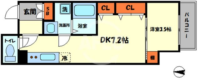 ワールドアイ京町堀の間取り|ワールドアイ京町堀　間取り