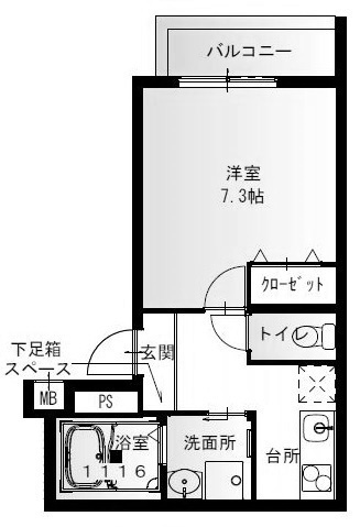 フジパレス尼崎ガーデンⅢ番館の間取り