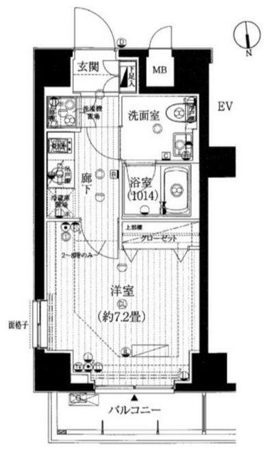 プレール・ドゥーク新御徒町の間取り