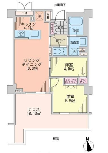 ブランズ本郷真砂の間取り