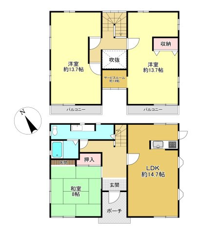 蒲生郡竜王町大字山面の間取り