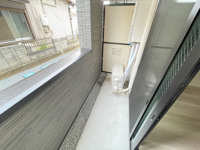 MELDIA春日部のバルコニー