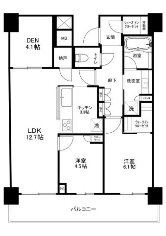 【間取り】 | リヴァリエB棟 | お部屋は2SLDKでファミリーさんにおススメ！