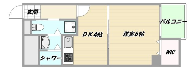 大阪市淀川区宮原１丁目の賃貸マンションの間取り