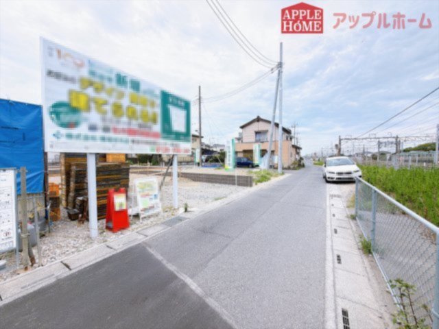 [新築住宅] 熊谷市新堀 第15期 全5区画の前面道路含む現地写真