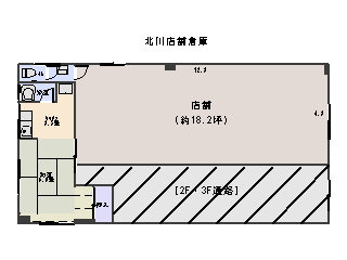 北川店舗の間取り