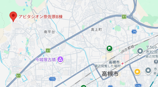 【地図】 | アビタシオン奈佐原A棟