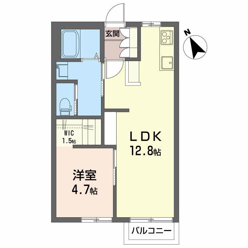 ハイツ神明の間取り