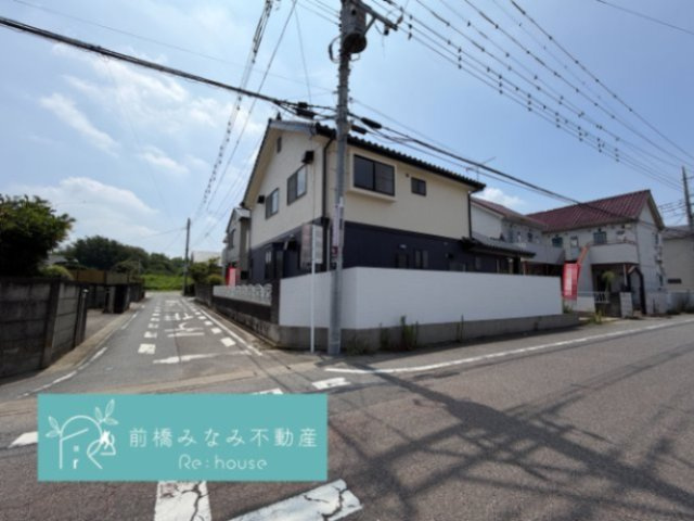 【中古】高崎市新町　４LDK＋Sの前面道路含む現地写真|前面道路含む現地写真です